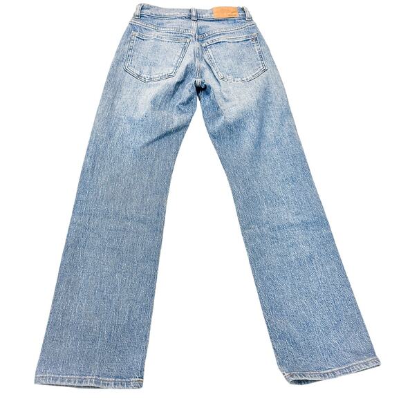 Madewell 90's Straight Medium Wash Denim Jeans Zip Fly Size 23 Petite - Picture 3 of 8